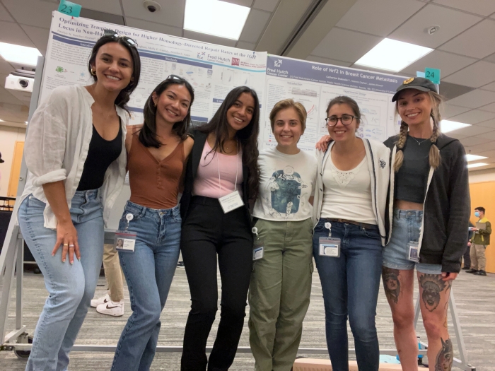 Jess, Nina, Catherine, Kelley, Yasemin, and Shyanne at the SURP Poster Session