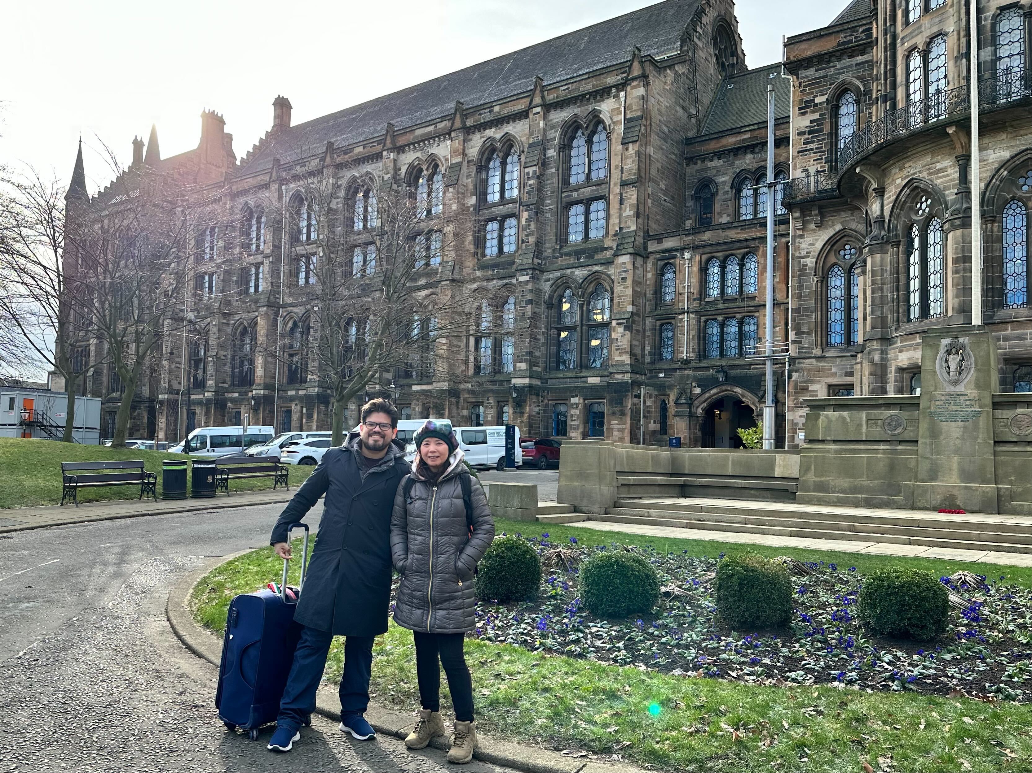 Ting and Daniel on the UK sampling trip - March 2023