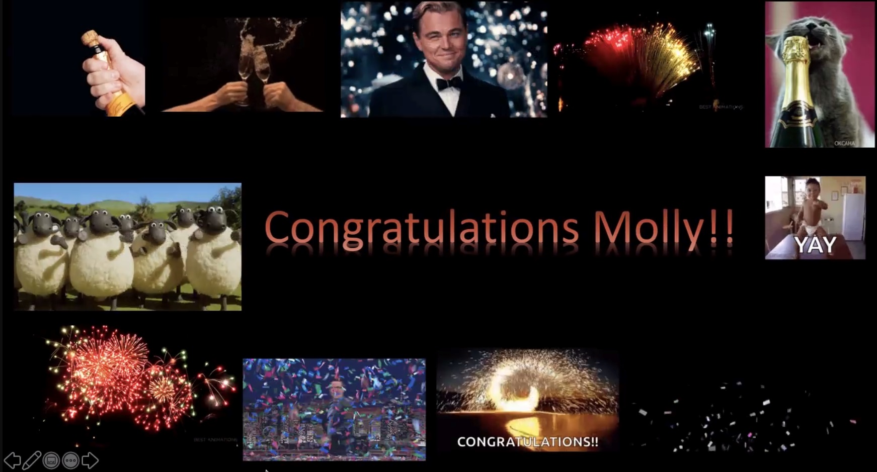 Congratulations to Molly