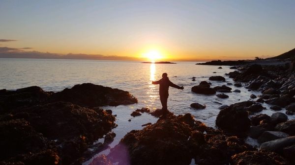 sunset intertidal
