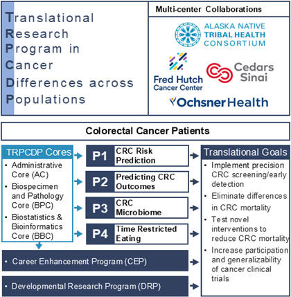 A Graphic of the Translational Research Program in Cancer Differences across Populations" (TRPCDP)