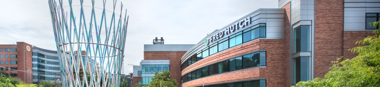 The Vessel sculpture and Arnold Building, Fred Hutch Campus