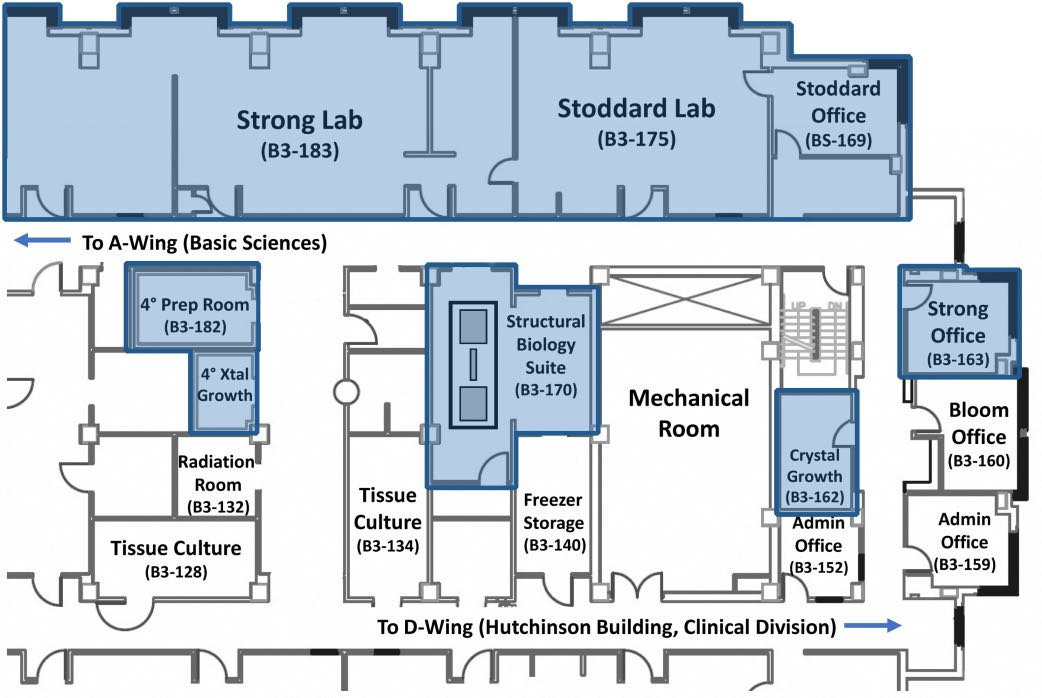 Map of structural biology facilities