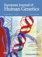 European Journal of Human Genetics cover